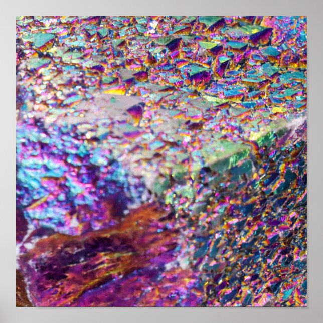 Rainbow Aura Crystals Poster (Vorne)