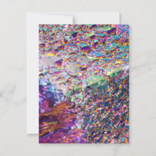 Rainbow Aura Crystals Postkarte
