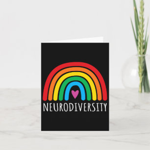 Rainbow Autism Awareness Montag Mens Karte