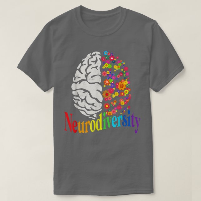 Rainbow Autisspectrum ASD ADHD T-Shirt (Design vorne)