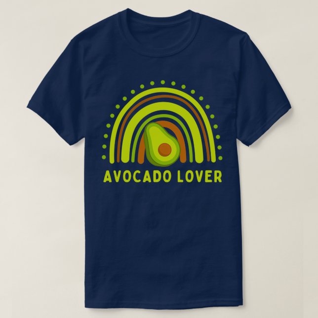 Rainbow Avocado Liebhaber T-Shirt (Design vorne)