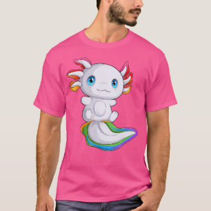 Rainbow Axolotl Mexican Salamander Niedlich Amphib T-Shirt
