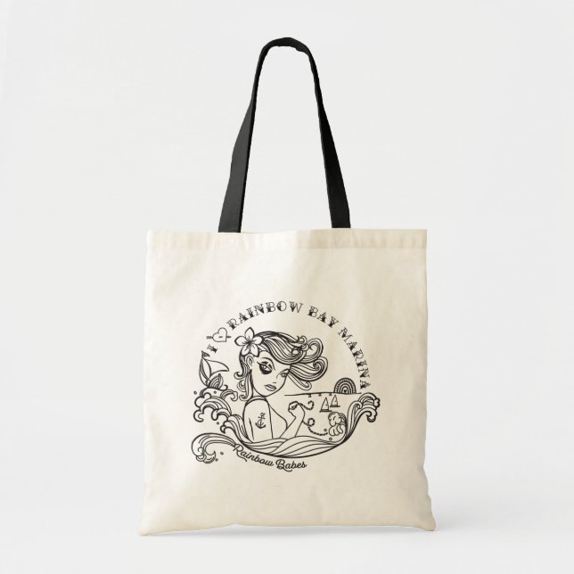 Rainbow Babes Black & White Tasche (Vorne)