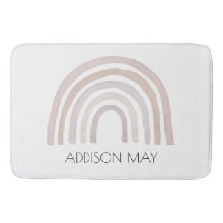 Rainbow Baby bathmat, boho name Badmatte für Kinde Badematte