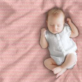 Rainbow Baby Blanket Navy Pink Boho Charm Fleecedecke