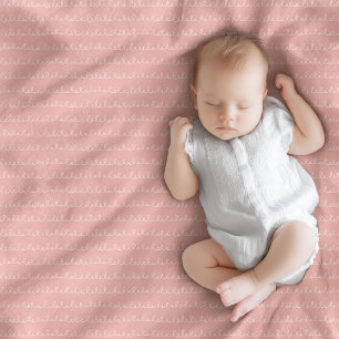 Rainbow Baby Blanket Navy Pink Boho Charm Fleecedecke