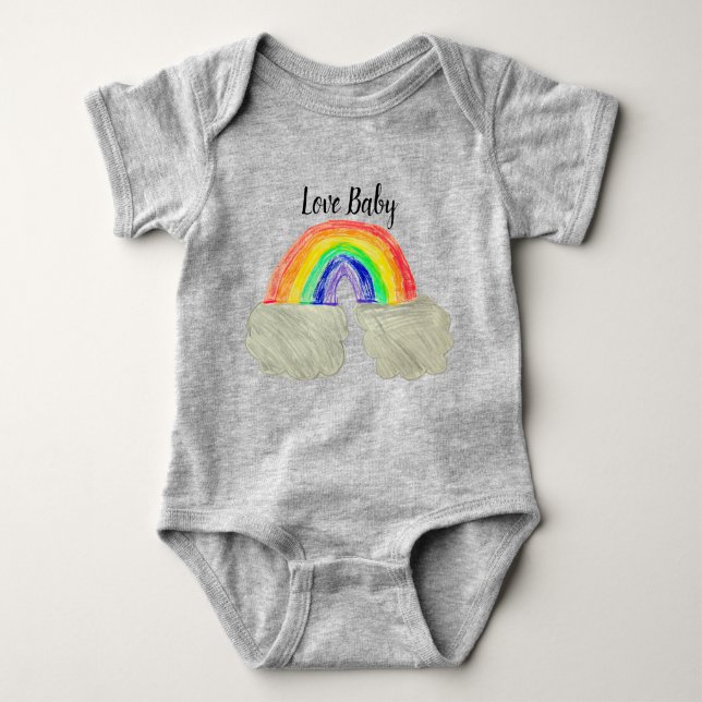 Rainbow Baby Bodysuit Baby Strampler (Vorderseite)