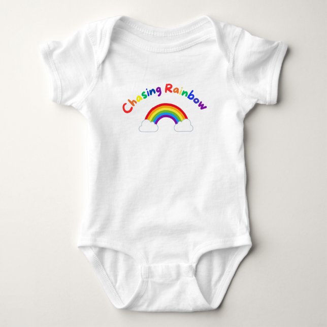 Rainbow Baby Bodysuit Babyduschgeschenk Strampler (Vorderseite)
