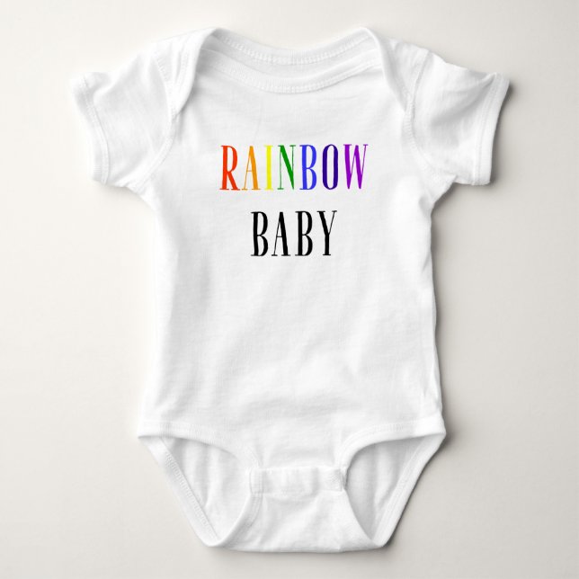 Rainbow Baby Bodysuit Strampler (Vorderseite)