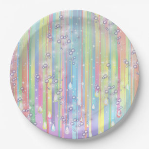 Rainbow Baby Boy Baby Dusche Pappteller