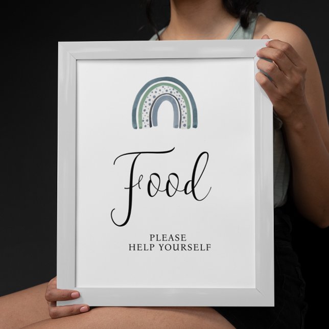 Rainbow Baby Boy Food Baby Duschgel Poster (Von Creator hochgeladen)