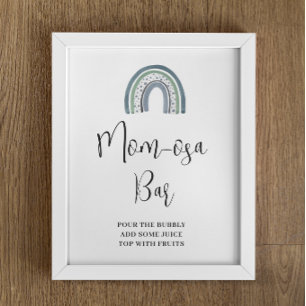 Rainbow Baby Boy Mama-osa Bar Baby Duschgel Poster