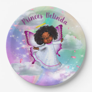Rainbow Baby Butterfly Fairy Baby Dusche Pappteller