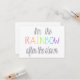 Rainbow Baby Card *Personalisieren* (Vorderseite/Rückseite Beispiel)