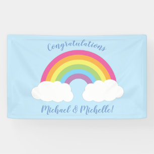 Rainbow Baby Dusche Banner