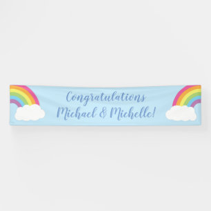 Rainbow Baby Dusche Banner