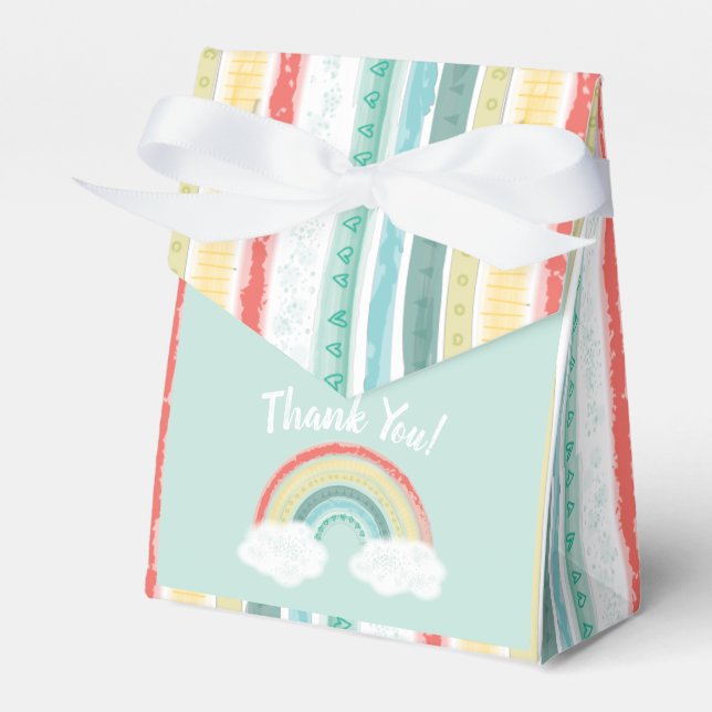Rainbow Baby Dusche Geschenkschachtel (Vorderseite)
