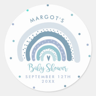 Rainbow Baby Dusche Mute Pastel Rainbow Runder Aufkleber