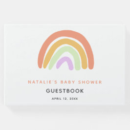 Rainbow Baby Dusche Niedliche Personalisierte Gästebuch