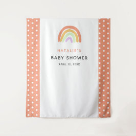 Rainbow Baby Dusche Niedlicher, benutzerdefinierte Wandteppich