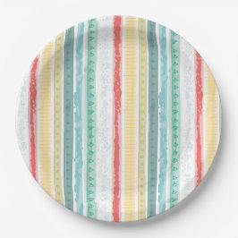 Rainbow Baby Dusche Pappteller