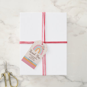 Rainbow Baby Dusche Rosa Geschenkanhänger