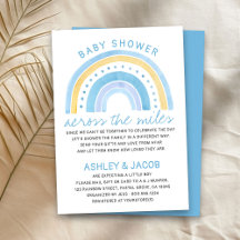 Rainbow Baby Dusche über die Miles Boys Blue