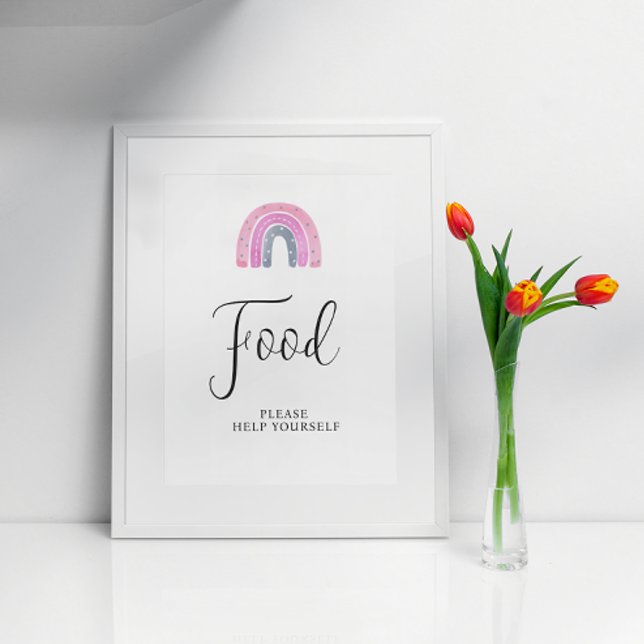 Rainbow Baby Girl Food Baby Duschgel Poster (Von Creator hochgeladen)