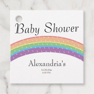 Rainbow Baby Girl oder Junge Baby Dusche Party Geschenkanhänger