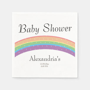 Rainbow Baby Girl oder Junge Baby Dusche Party Serviette