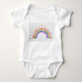 Rainbow Baby Jersey Baby Strampler