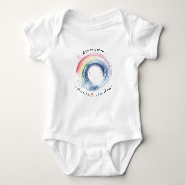 Rainbow Baby Miracle Baby Strampler (Vorderseite)