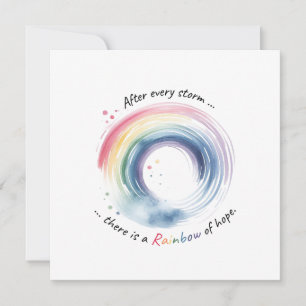 Rainbow Baby Miracle Card Dankeskarte