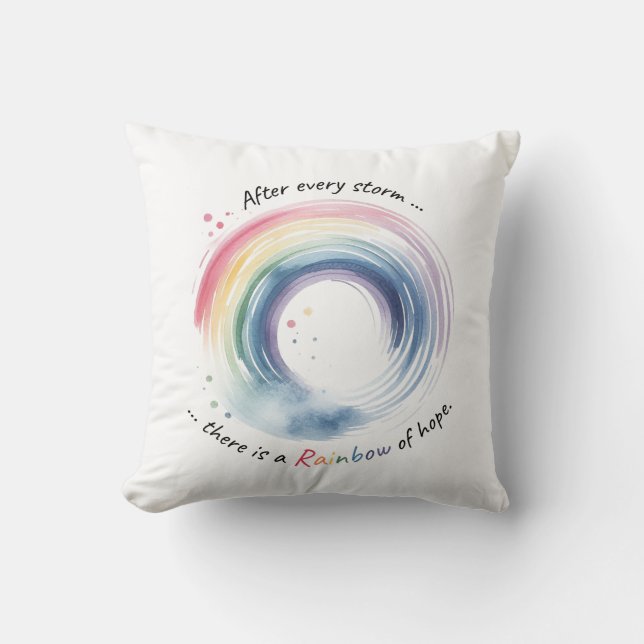 Rainbow Baby Miracle Kissen (Vorderseite)