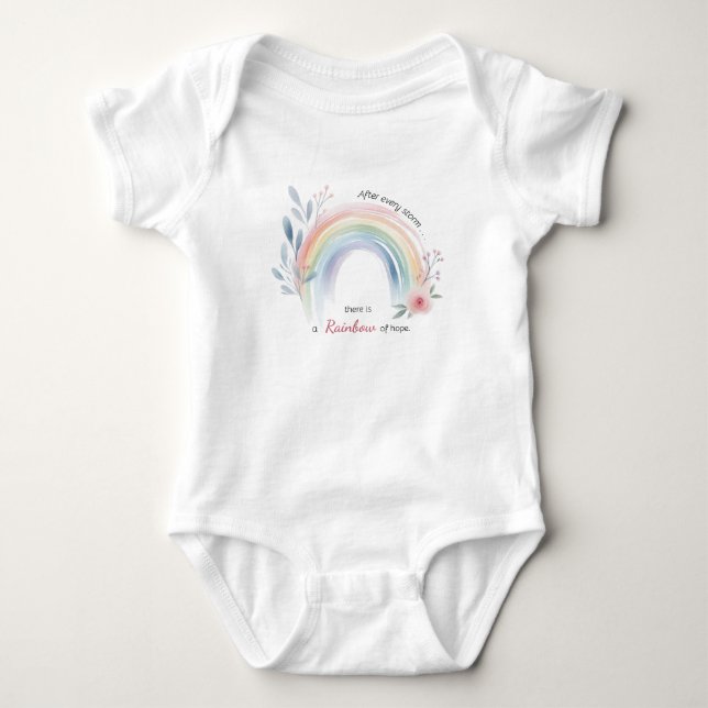 Rainbow Baby Miracle Strampler (Vorderseite)