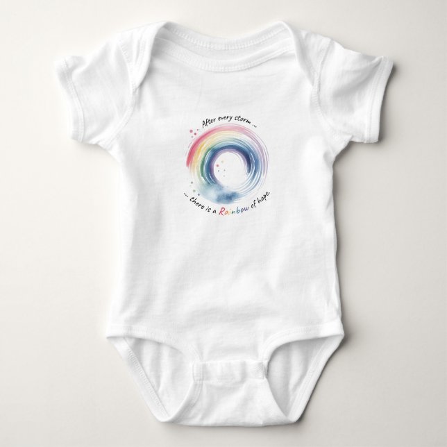 Rainbow Baby Miracle Strampler (Vorderseite)