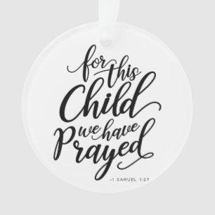 Rainbow Baby Prenouncancy Bible Verse Ornament