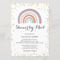 Rainbow Baby Shooter per Post Einladung