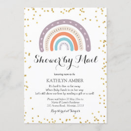 Rainbow Baby Shooter per Post Einladung