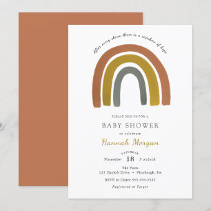Rainbow Baby Showeinladung Einladung