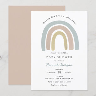 Rainbow Baby Showeinladung Einladung