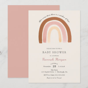 Rainbow Baby Showeinladung Einladung