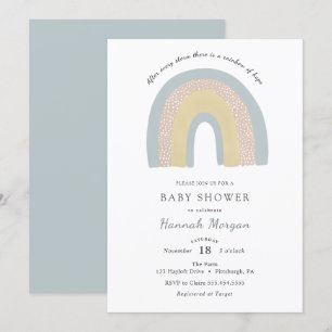 Rainbow Baby Showeinladung Einladung