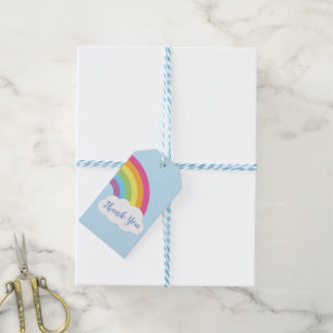 Rainbow Baby Shower Gefallen Geschenkmarken Geschenkanhänger