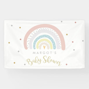 Rainbow Baby Shower Gender Neutral Rainbow Willkom Banner