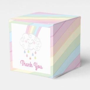 Rainbow Baby Shower Geschenkschachtel