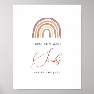 Rainbow Baby Showroom Ratet wie viele Socken signi Poster