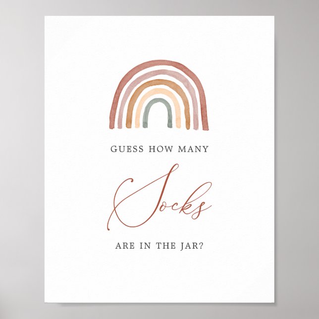 Rainbow Baby Showroom Ratet wie viele Socken signi Poster (Vorne)