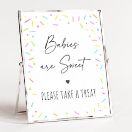 Rainbow Baby Sprinkle Leckerei Zeichen Poster