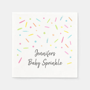 Rainbow Baby Sprinkle Serviette